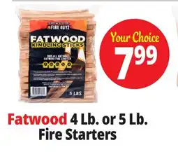 Ocean State Job Lot Fatwood 4 Lb. or 5 Lb Fire Starters offer