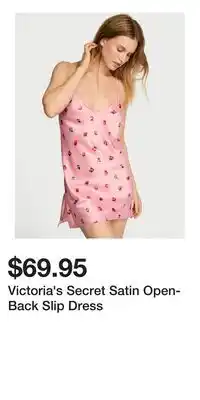 Victoria's Secret Victoria's Secret Satin Open-Back Slip Dress offer
