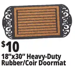 Ocean State Job Lot 18x30 Heavy-Duty Rubber/Coir Doormat offer