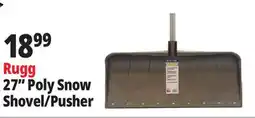 Ocean State Job Lot Rugg 27 Poly Snow Shovel/Pusher offer