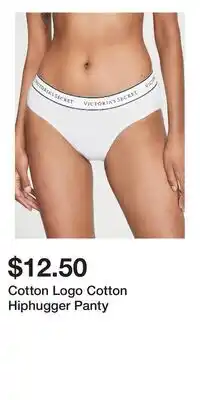 Victoria's Secret Cotton Logo Cotton Hiphugger Panty offer