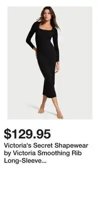 Victoria's Secret Victoria's Secret Shapewear by Victoria Smoothing Rib Long-Sleeve Maxi Dress offer