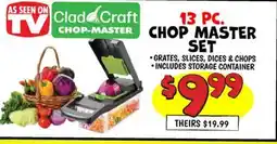 Ollie's 13 PC CHOP MASTER SET offer
