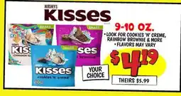 Ollie's HERSHEY'S KISSES 9-10 OZ offer