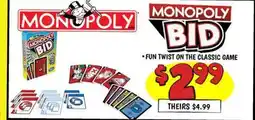 Ollie's MONOPOLY BID offer
