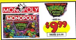 Ollie's MONOPOLY TEENAGE MUTANT NINJA TURTLES MAYHEM offer