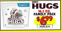 Ollie's HERSHEY'S HUGS FAMILY PACK offer