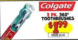 Ollie's 2 РК. 360° TOOTHBRUSHES offer