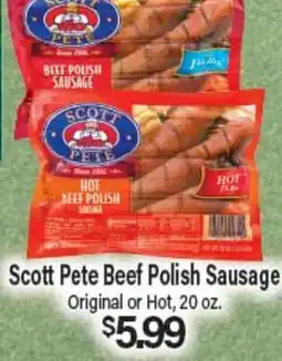 Angelo Caputo's Fresh Market Scott Pete Beef Polish Sausage offer