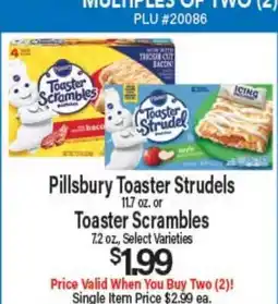 Angelo Caputo's Fresh Market Pillsbury Toaster Strudels 11.7 oz. or Toaster Scrambles 7.2 oz offer