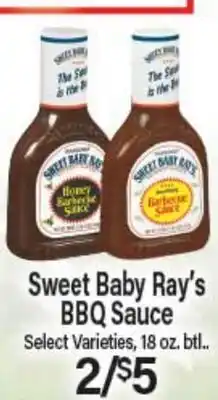 Angelo Caputo's Fresh Market Sweet Baby Ray's BBQ Sauce offer