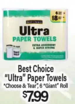 Angelo Caputo's Fresh Market Best Choice Ultra Paper Towels offer