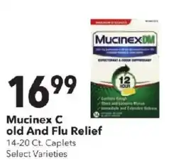 Cash Wise Mucinex C old And Flu Relief offer