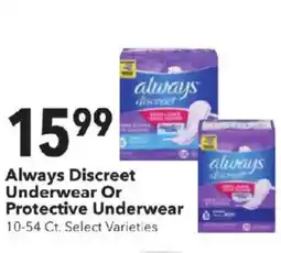 Cash Wise Always Discreet Underwear Or Protective Underwear offer