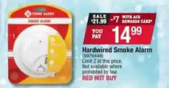 Ace Hardware Hardwired Smoke Alarm offer