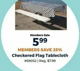 Checkered Flag Tablecloth