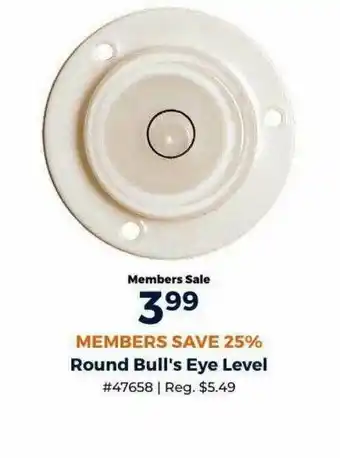 Camping World Round Bull's Eye Level offer