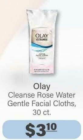 Commissary Olay Cleanse Rose Water Gentle Facial Cloths offer