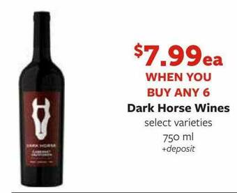 Fareway Dark Horse Wines offer