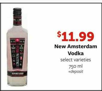 Fareway New Amsterdam Vodka offer