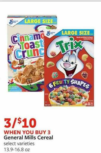 Fareway General Mills Cereal offer