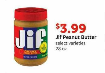 Fareway Jif Peanut Butter offer