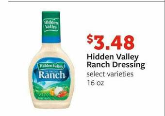 Fareway Hidden Valley Ranch Dressing offer