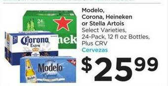 Food 4 Less Modelo, Corona, Heineken Or Stella Artois offer