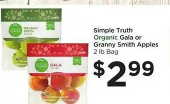 Food 4 Less Simple Truth Organic Gala Or Granny Smith Apples offer
