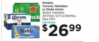 Foods Co Modelo, Corona, Heineken Or Stella Artois offer