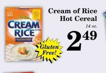 Harvest Foods Cream Of Rice Hot Cereal offer