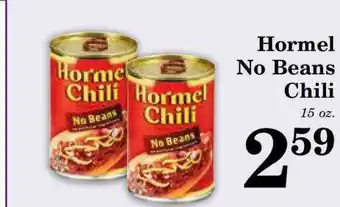Harvest Foods Hormel No Beans Chili offer