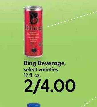 Hy-Vee Bing Beverage offer