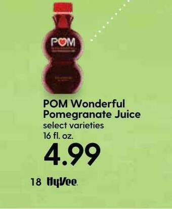 Hy-Vee Pom Wonderful Pomegranate Juice offer