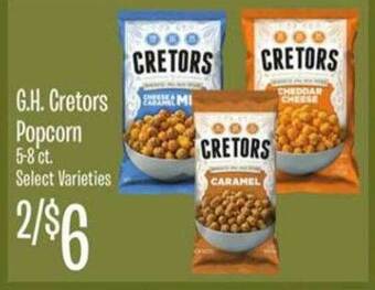 Jewel-Osco G.h. Cretors Popcorn offer