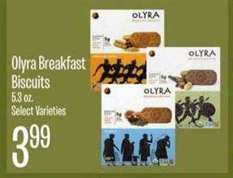Jewel-Osco Olyra Breakfast Biscuits offer