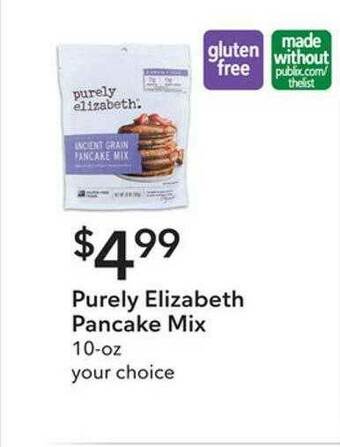 Publix Purely Elizabeth Pancake Mix offer