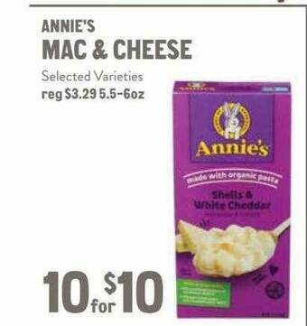New Seasons Market Annie's Mac & Cheese offer