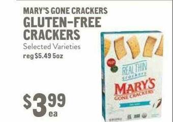 New Seasons Market Mary's Gone Crackers Gluten-free Crackers offer