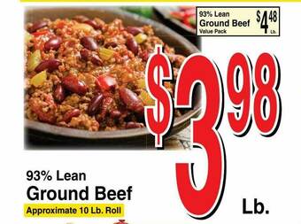 Super Saver 93% Lean Ground Beef offer