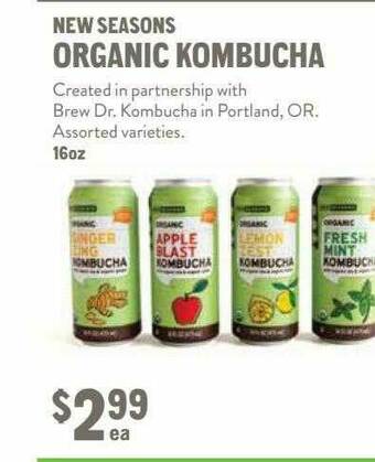 New Seasons Market New Seasons Organic Kombucha offer