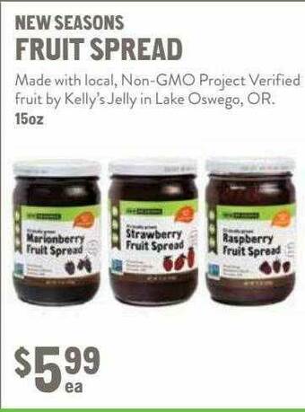 New Seasons Market New Seasons Fruit Spread offer