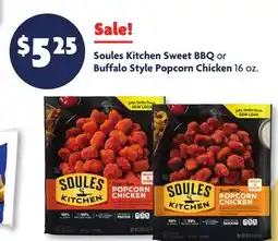 Family Dollar Soules Kitchen Sweet BBQ or Buffalo Style Popcorn Chicken offer