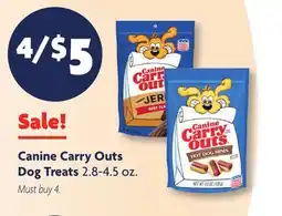 Family Dollar Canine Carry Outs Dog Treats offer