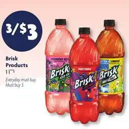 Family Dollar Brisk Products offer