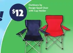 Family Dollar Outdoors By Design Quad Chair With Cup Holder offer