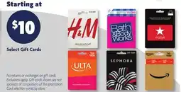 Family Dollar Select Gift Cards offer