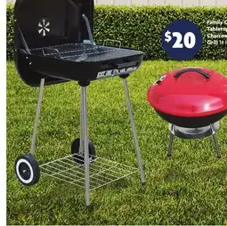 Family Dollar Family Chef Tabletop Charcoal Grill offer