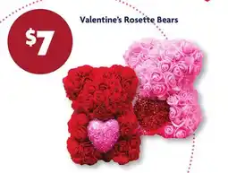Family Dollar Valentine's Rosette Bears offer