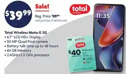 Family Dollar Total Wireless Moto G offer